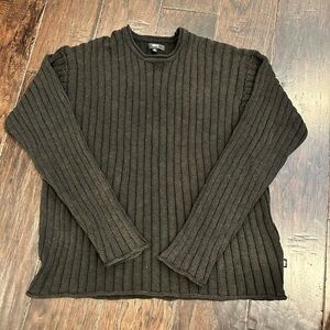 Stussy Men's Ribbed Crewneck Sweater - Dark Brown